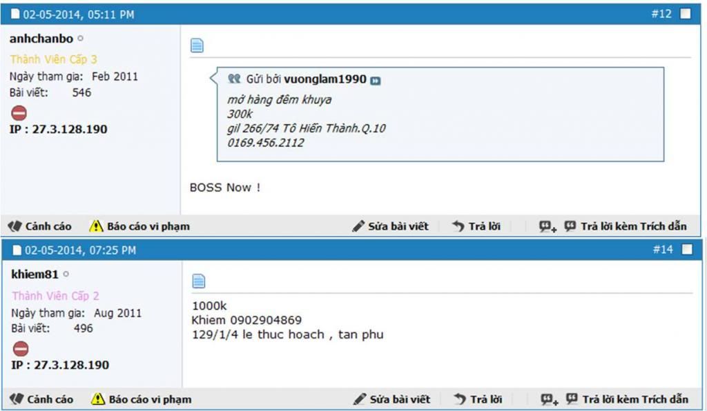 (anhchanbo + khiem81) clone nick kê giá => Banned 4ever + Blacklist