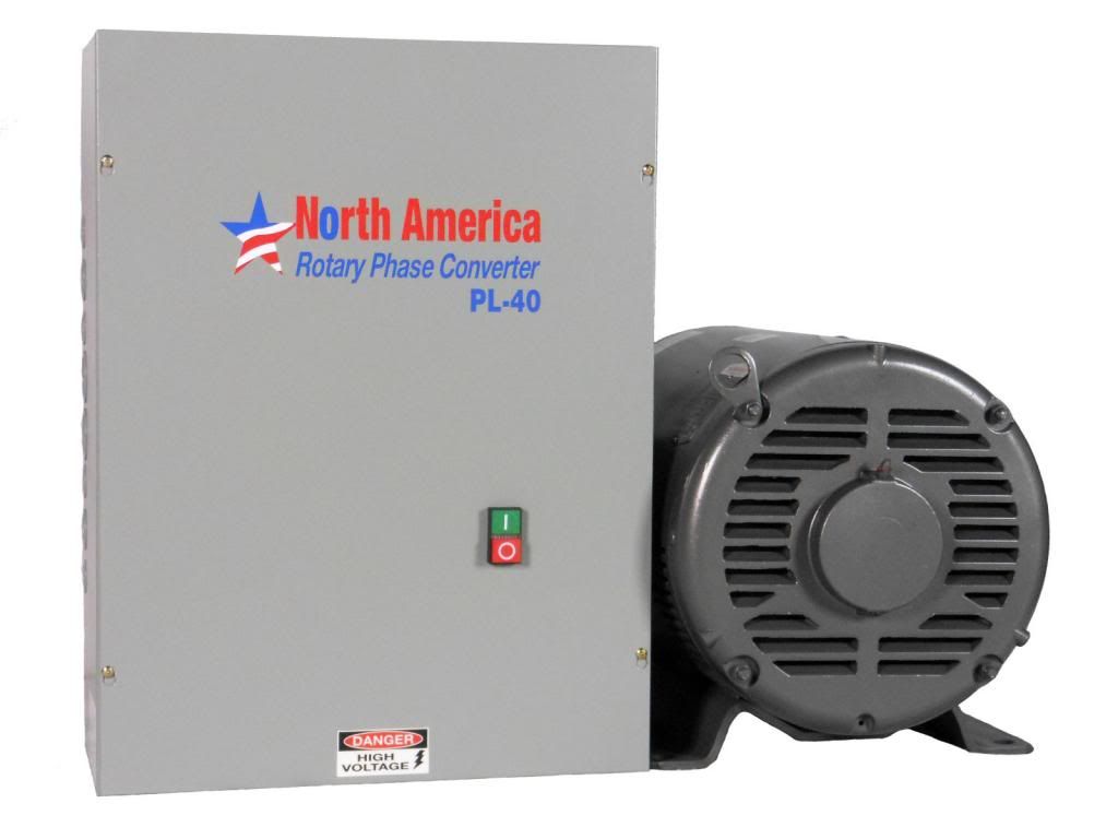 Rotary Phase Converter PL40 ProLine 40HP BuiltIn Starter, Made In