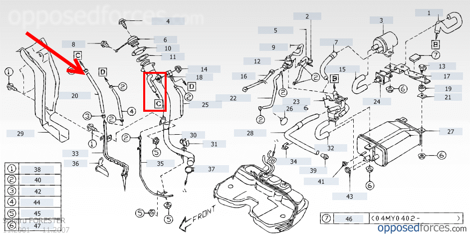 ('03-'05) 2004 FXT P0457 code after searching for slow fueling problem