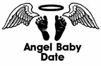 Personalized Angel Baby Decal