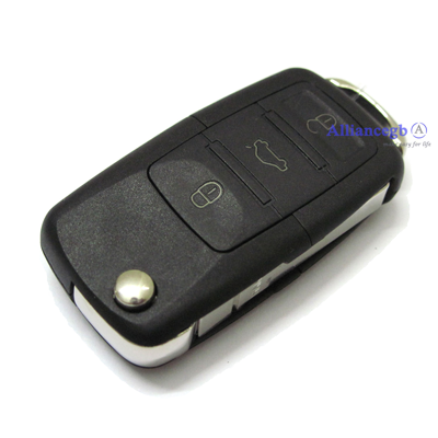 2 BUTTON FLIP KEY CASE FOR VW VOLKSWAGEN GOLF MK4 BORA REMOTE KEY REPLACEMENT