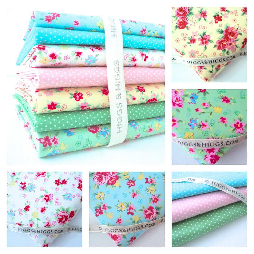 CANDY SHABBY VINTAGE CHIC ROSES & STRIPES 100 COTTON FABRIC weddings