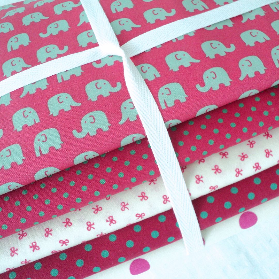 FQ BUNDLE ELEPHANTS 100 COTTON novelty cute kids children's nursery