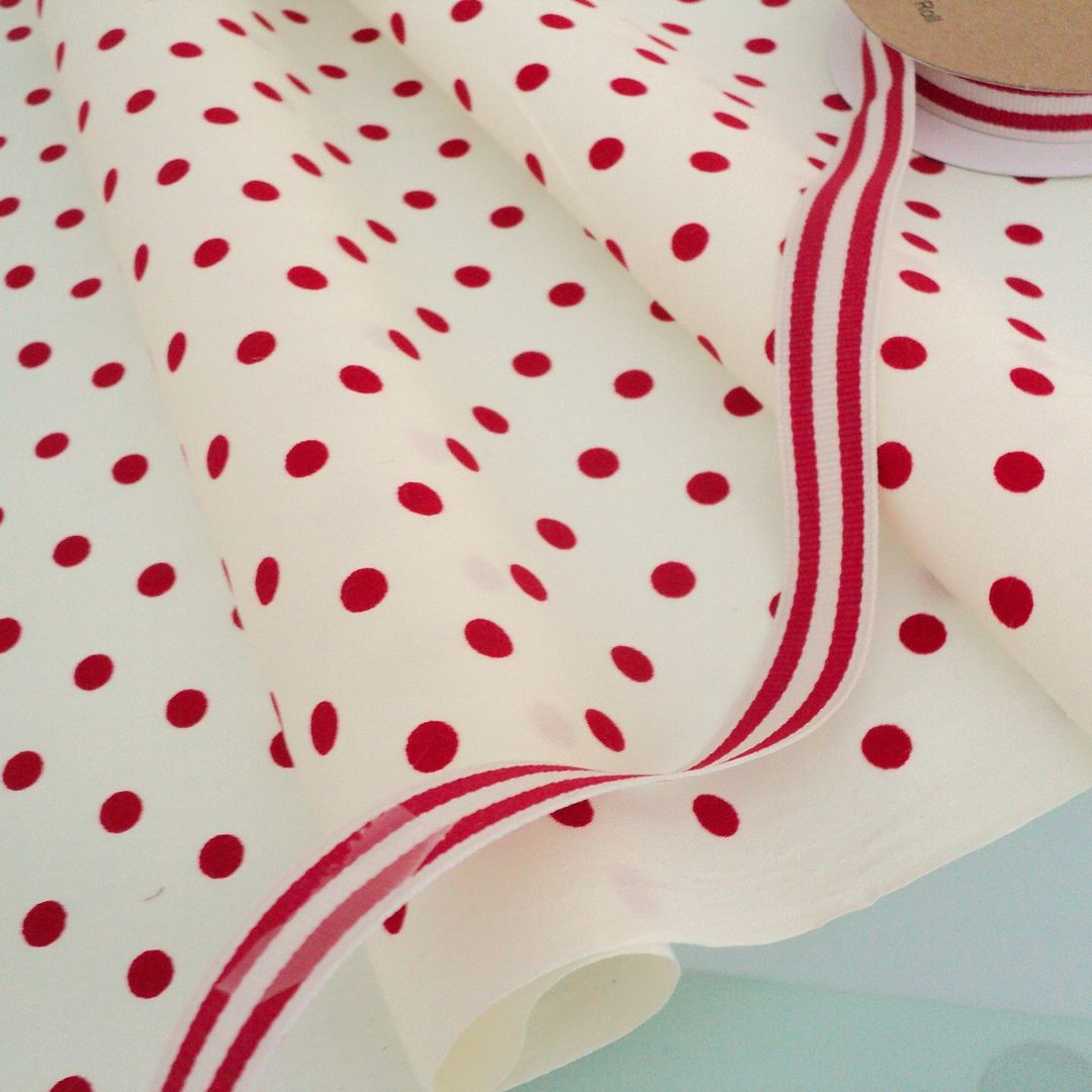 Mod Polka Dot 100 Cotton Fabric By The Metre Dots Spots From Favourite