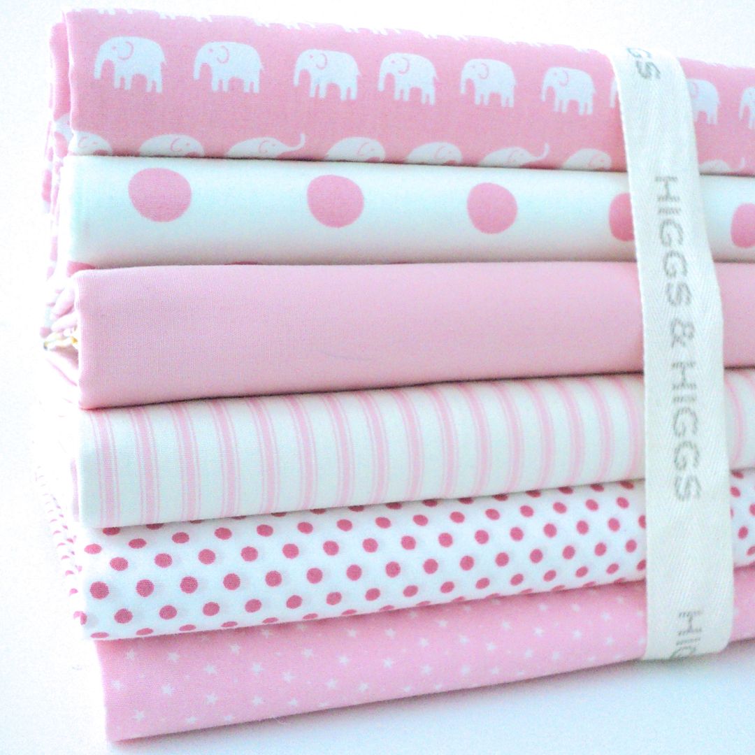 FQ BUNDLE BABY BLUE/ PINK & BRIGHTS nursery 100 COTTON FABRIC boy