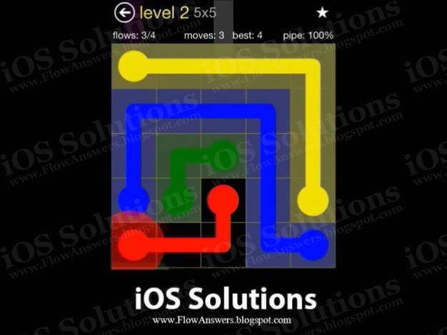 Flow Free 5x5 Level 2