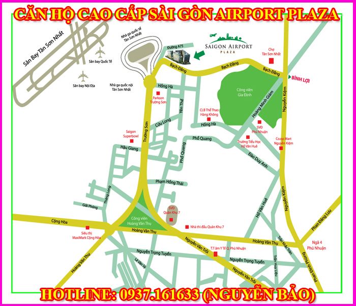 Căn Hộ Cao Cấp Sài Gòn Airport Plaza Gần Sân Bay Quốc Tế Tân Sơn Nhất Giá Tốt