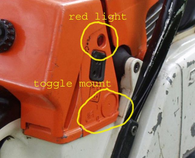 Stihl 066 Red Light